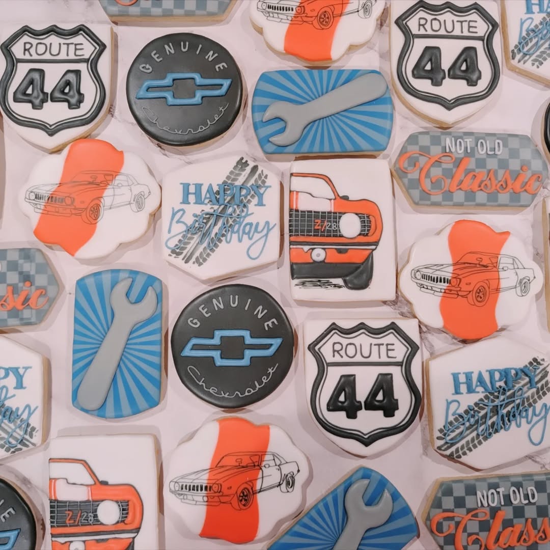 Custom royal iced sugar cookies by Keri's Cookies